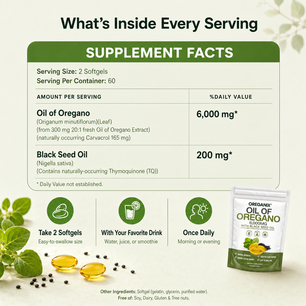 OREGANO & BLACK SEED OIL