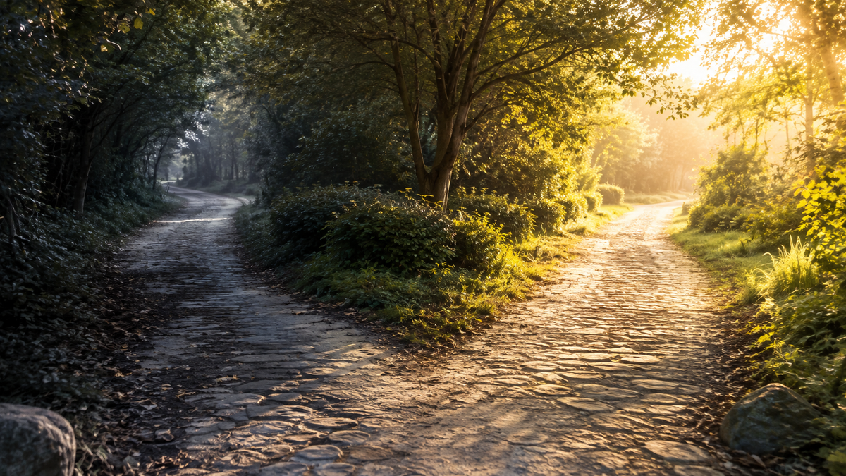 Image — Fork in the road / two paths