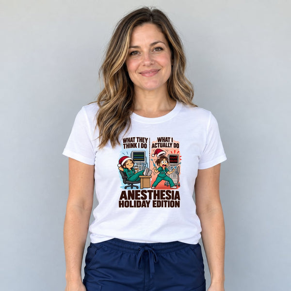 What I Actually Do Anesthesia Christmas Nurse - T-Shirt