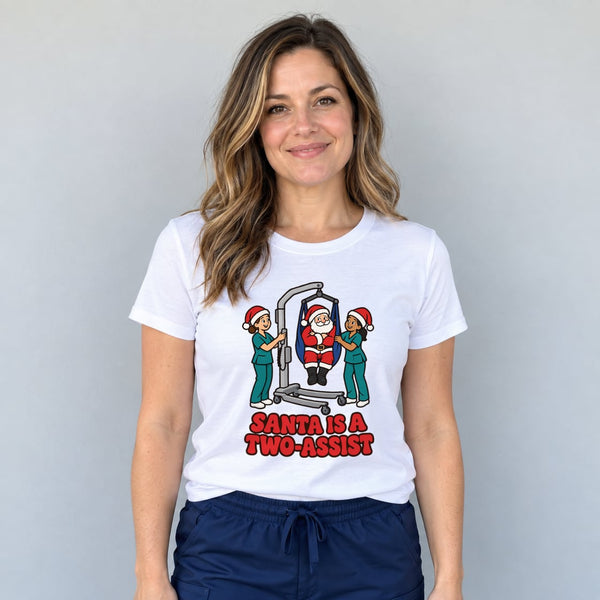 Santa Is A Two-Assist Nurse - T-Shirt