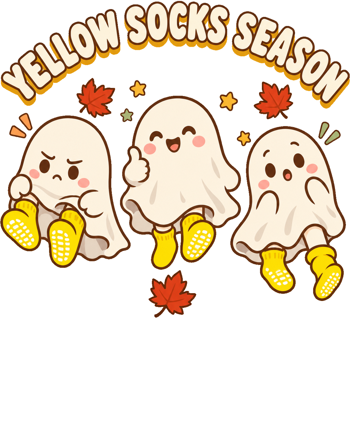 Yellow Socks Season nurse design