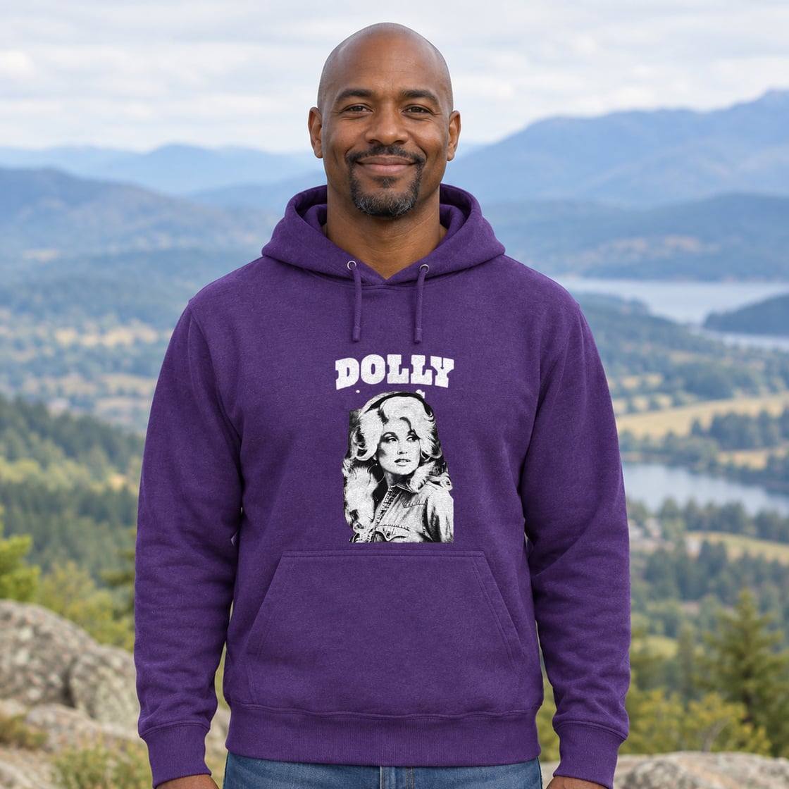 Dolly Parton Men's Portrait Graphic Hoodie