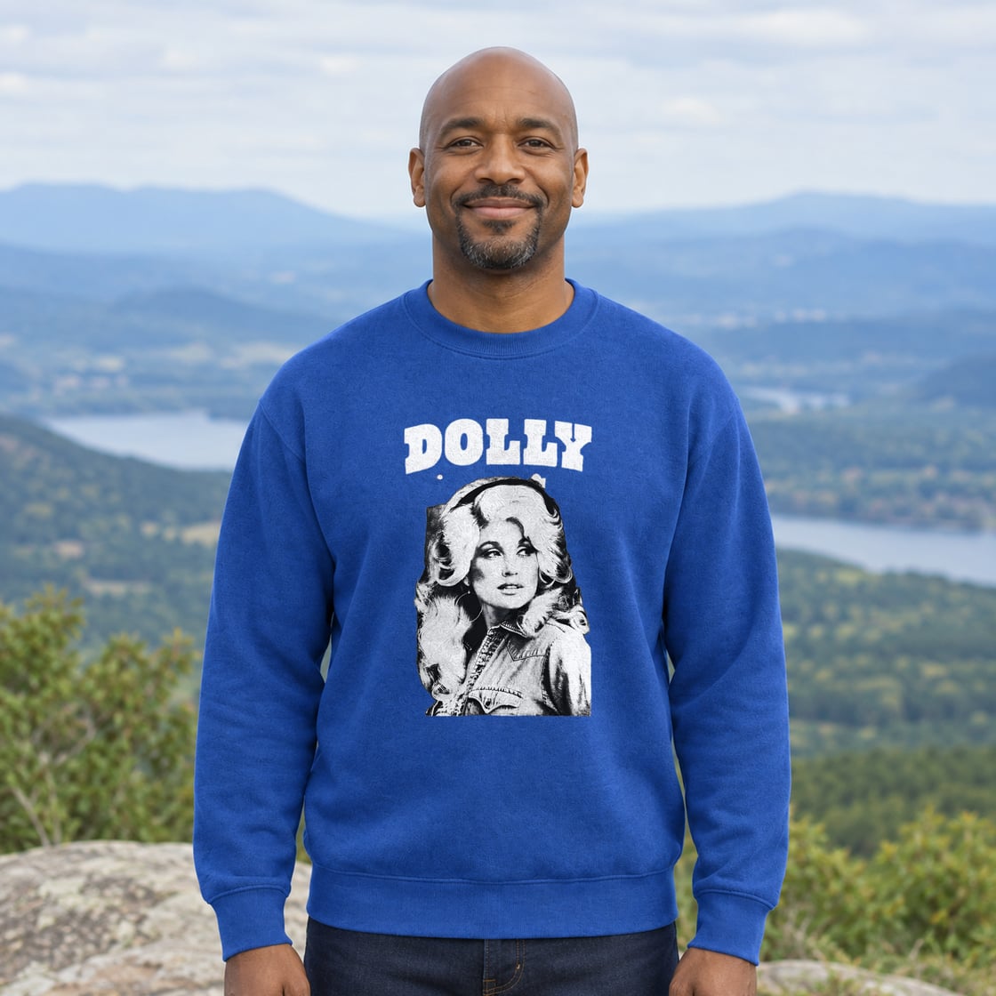 Dolly Parton Men's Portrait Graphic Sweatshirt