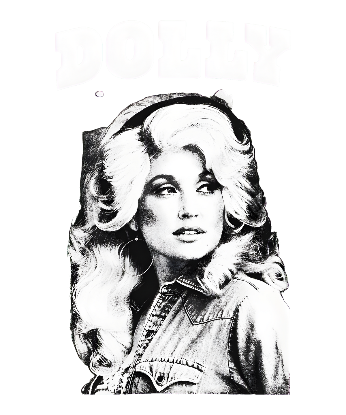Dolly Parton Men's Portrait Graphic Shirt