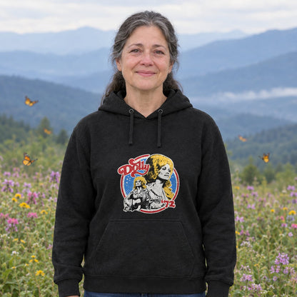 Retro Dolly Parton 72 Ringer Hoodie