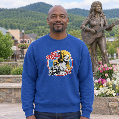 Retro Dolly Parton 72 Ringer Sweatshirt