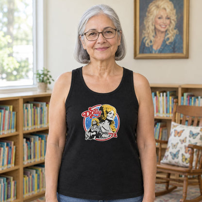 Retro Dolly Parton 72 Ringer Tank Top