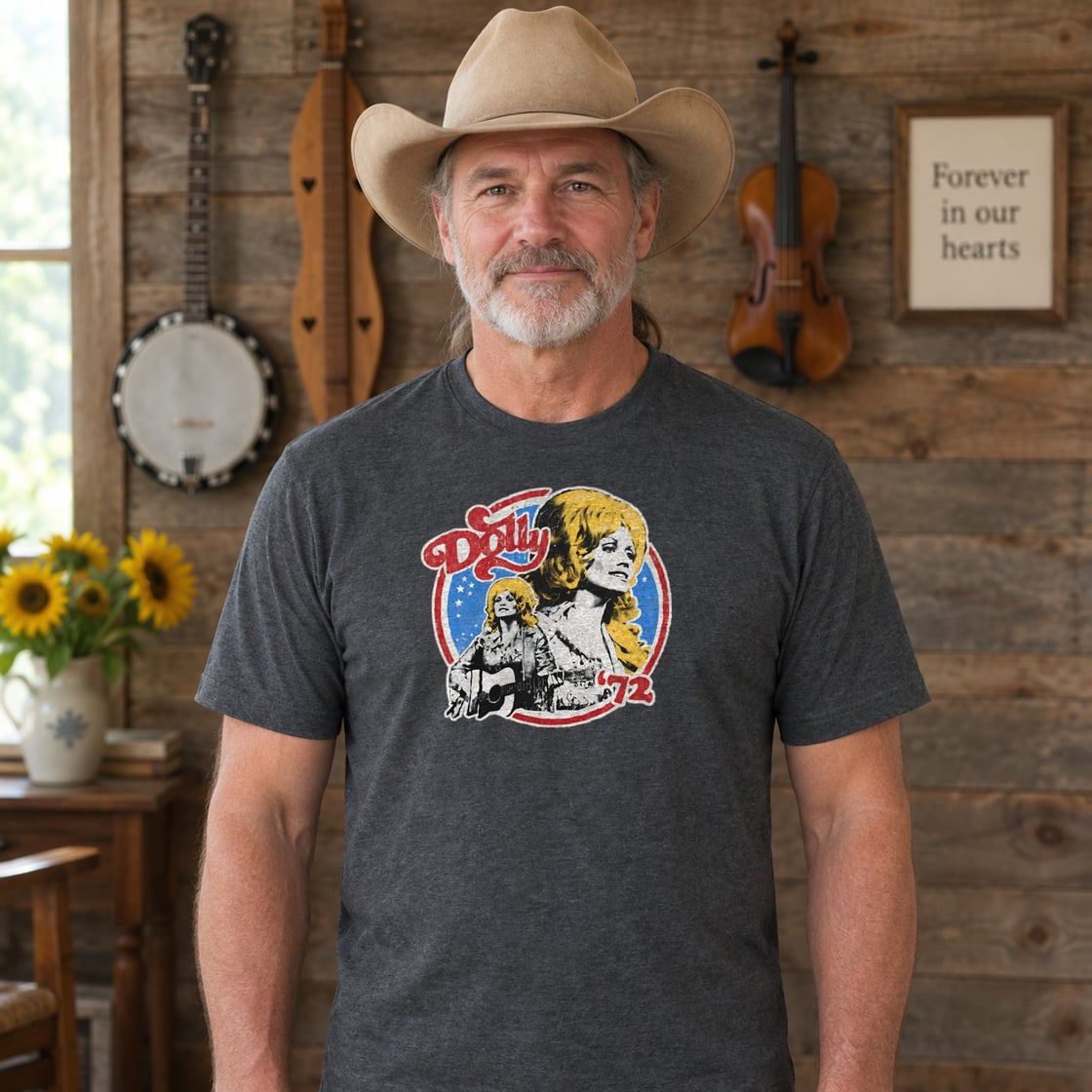 Retro Dolly Parton 72 Ringer  Shirt