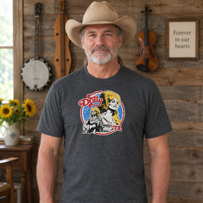 Retro Dolly Parton 72 Ringer  Shirt