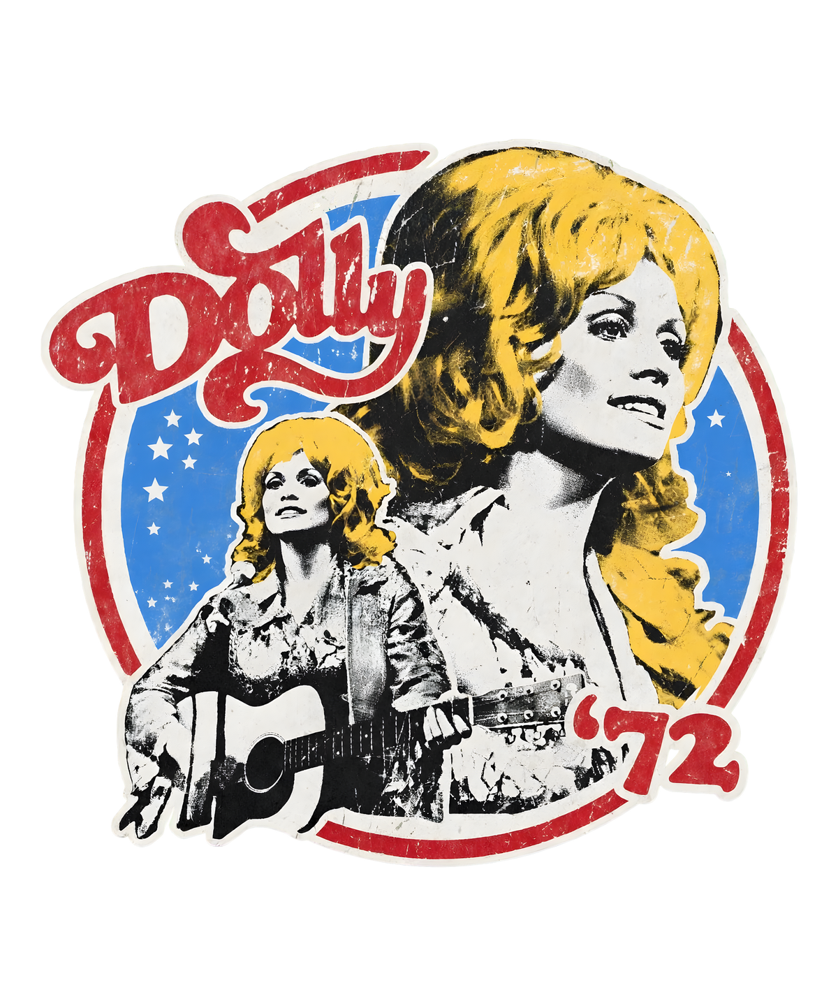 Retro Dolly Parton 72 Ringer  Shirt